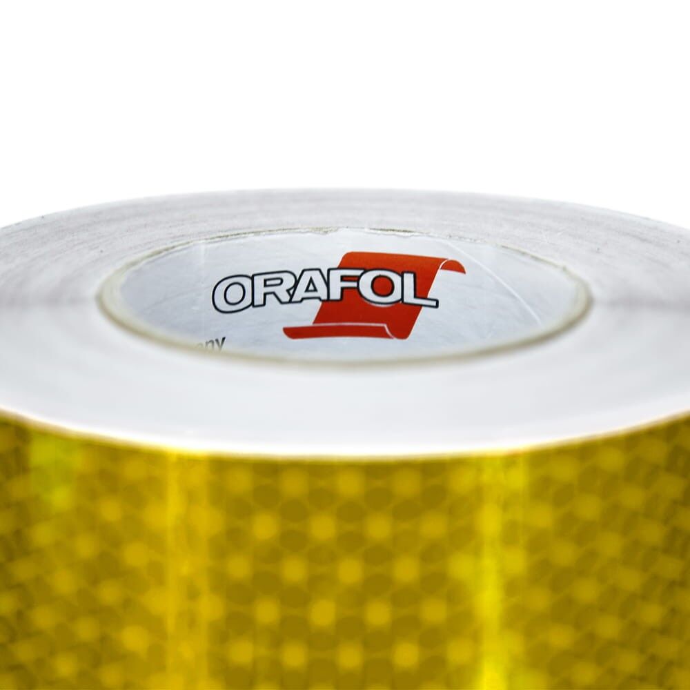 Detailbild des Rollenkerns mit Orafol Logo