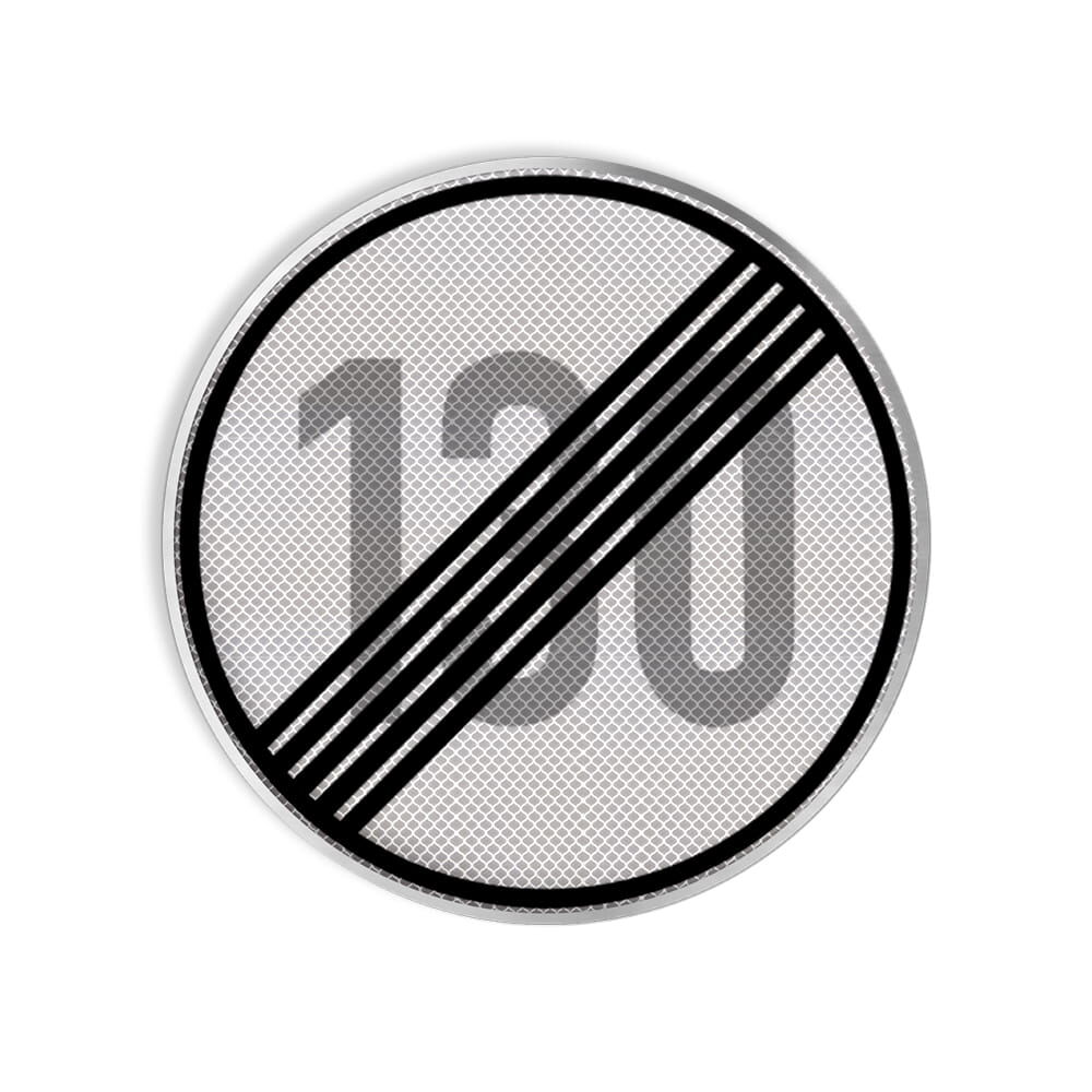 VZ 278-130 Ende der zulässigen Höchstgeschwindigkeit 130 km/ VZ 278-130 Ende der zulässigen Höchstgeschwindigkeit 130 km/