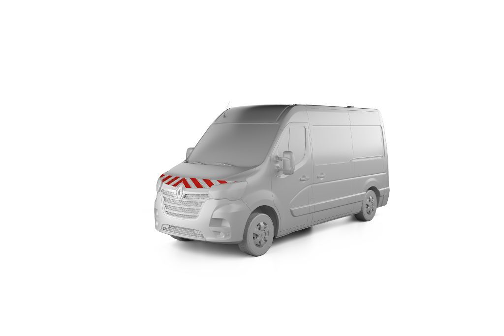 Renault Master mit Frontwarnmarkierung, Baujahr 2020
