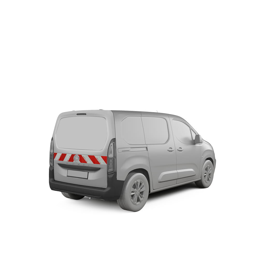Opel Combo Warnmarkierung ab 01-2024 L1 Heckmarkierung