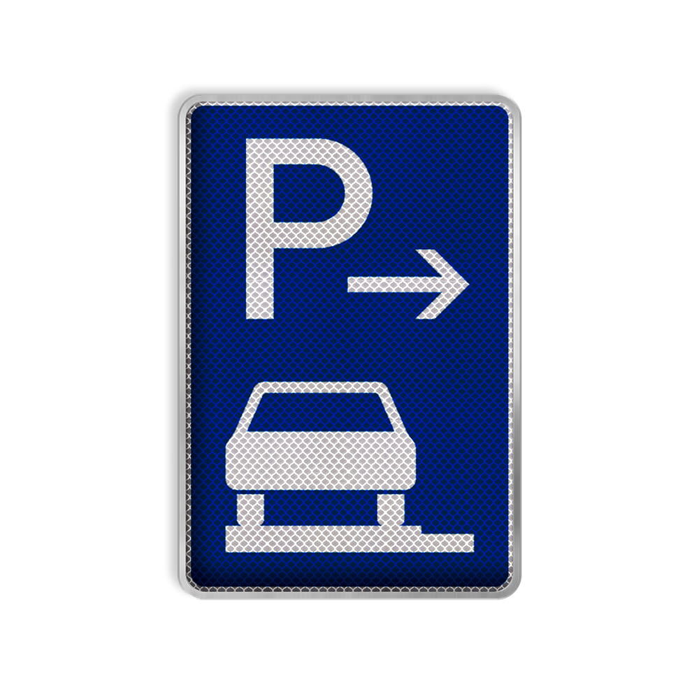 VZ 315-61 Parken auf Gehwegen, ganz in Fahrtrichtung links, Anfang VZ 315-61 Parken auf Gehwegen, ganz in Fahrtrichtung links, Anfang