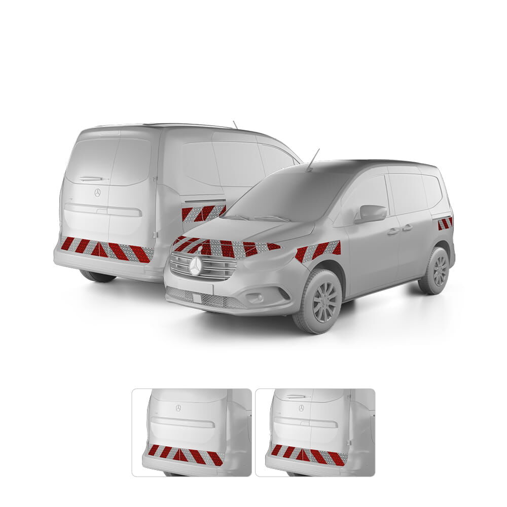 Mercedes Citan W 420 ab 2021 mit Variantenvorschau zwischen Hecktür und Heckklappe