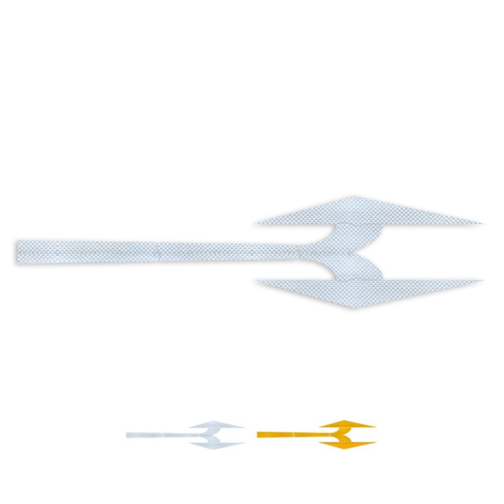 Richtungspfeil links und rechts aus 3M Stamark Fahrbahnfolie, in weiß und gelb erhältlich