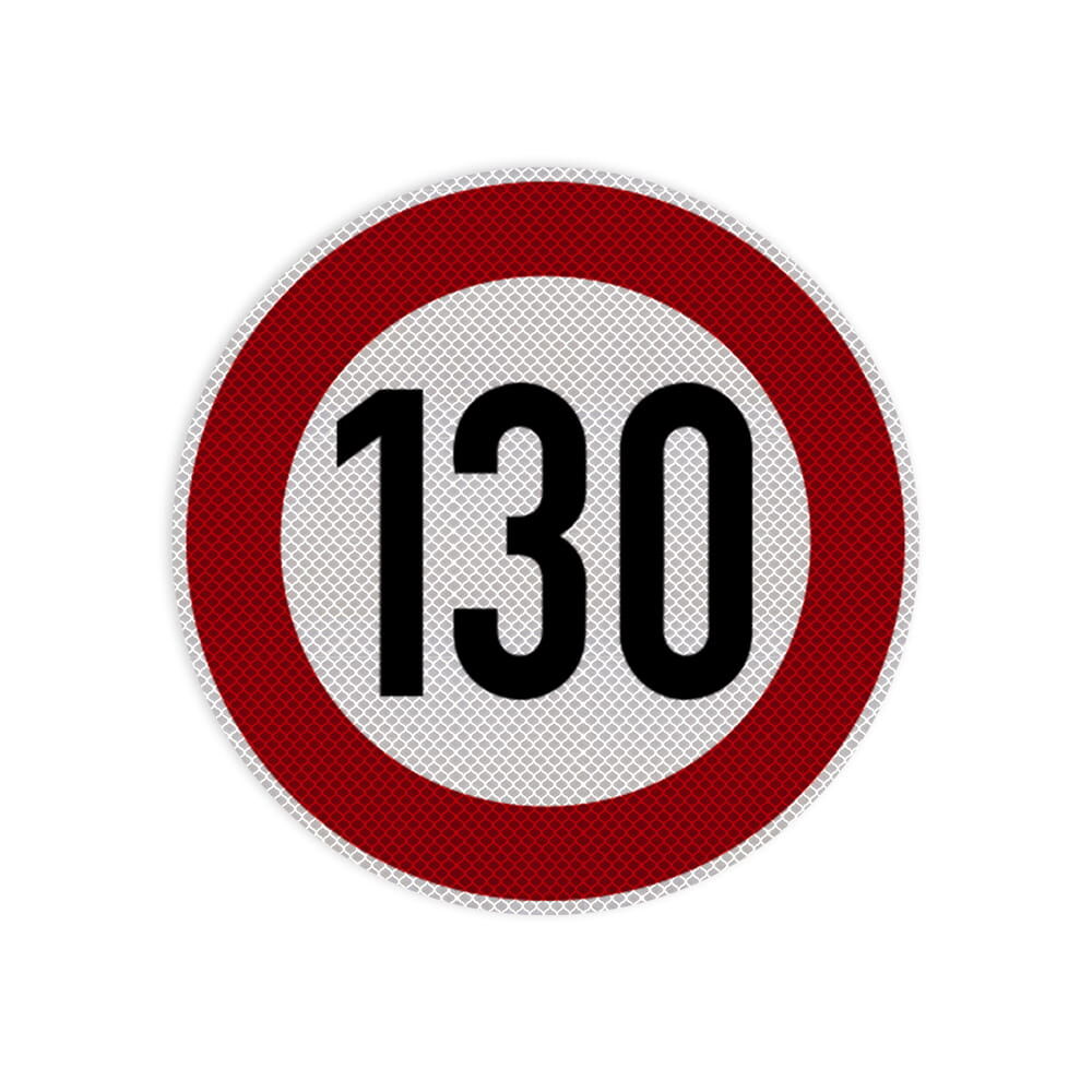 VZ 274-130 Zulässige Höchstgeschwindigkeit 130 km/h VZ 274-130 Zulässige Höchstgeschwindigkeit 130 km/h