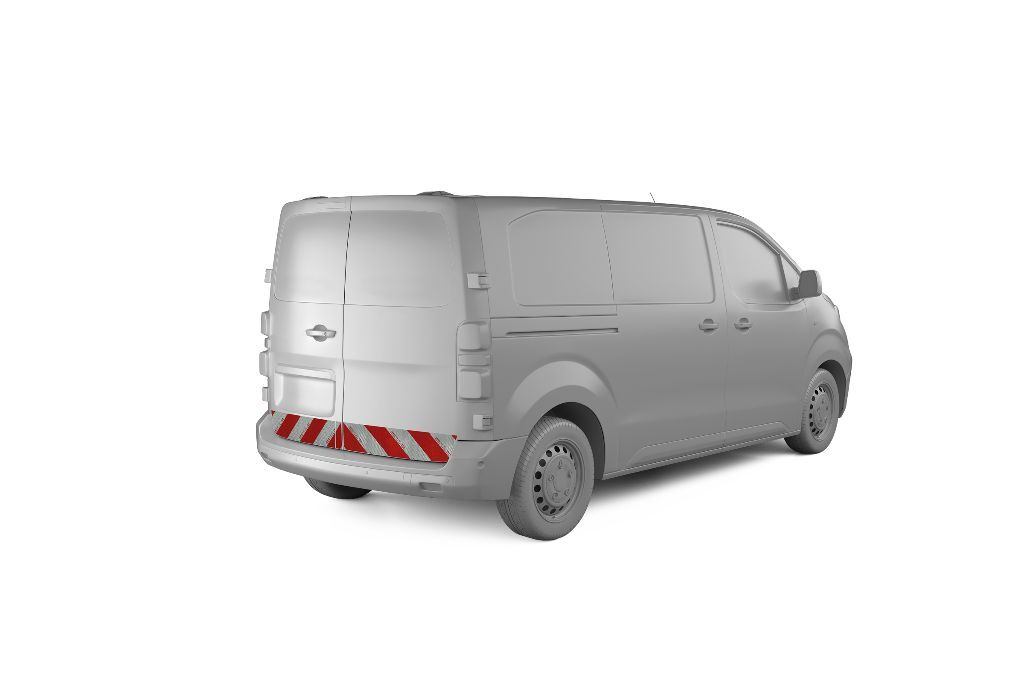 Opel Vivaro mit Heckmarkierung in Hecktürvariante, Baujahr 2024