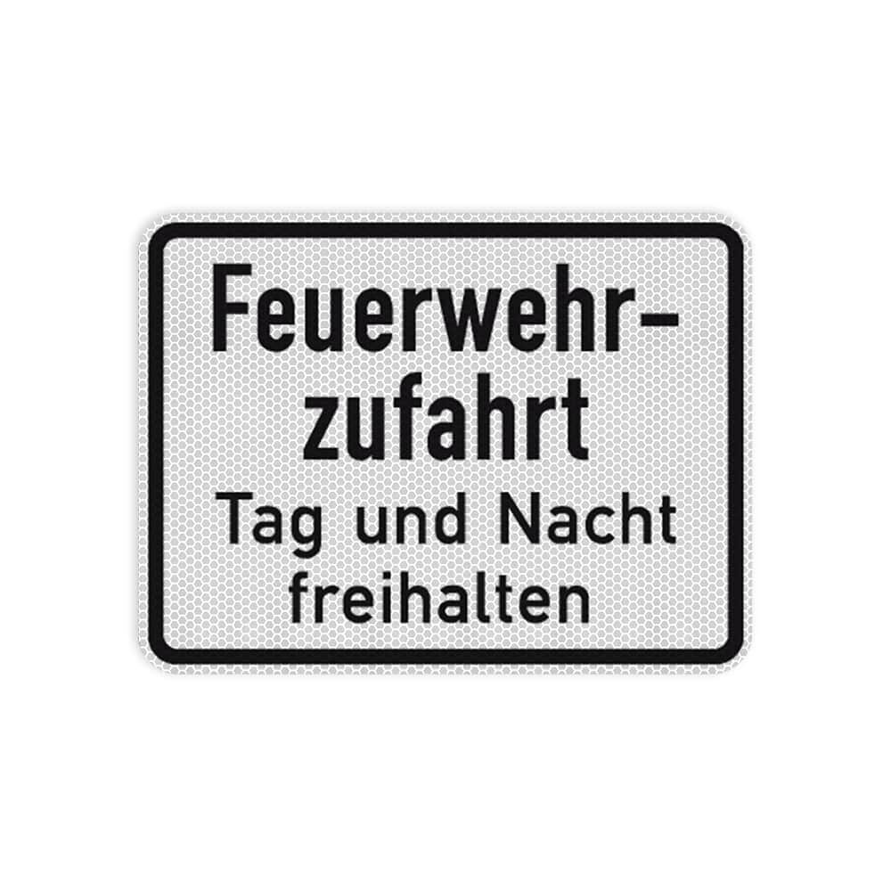 VZ 2433 Feuerwehrzufahrt Tag und Nacht freihalten VZ 2433 Feuerwehrzufahrt Tag und Nacht freihalten