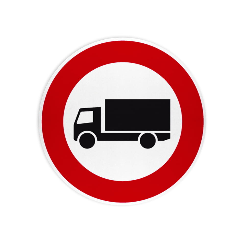 VZ 253 Verbot für Kraftfahrzeuge über 3,5 t VZ 253 Verbot für Kraftfahrzeuge über 3,5 t