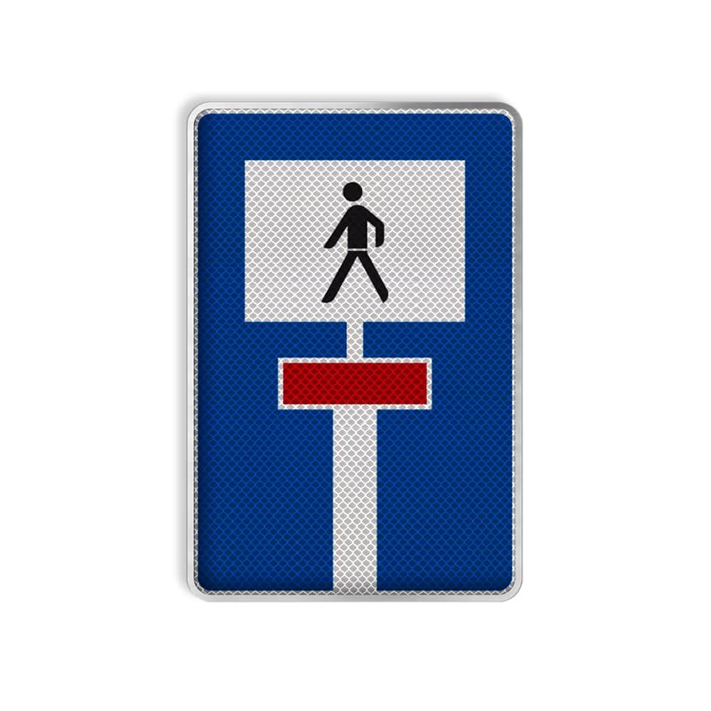 VZ 357-51 Für Fußgänger durchlässige Sackgasse VZ 357-51 Für Fußgänger durchlässige Sackgasse