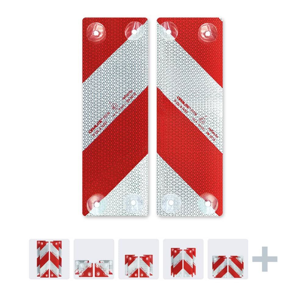 Reflecto 5921M Kfz-Warnmarkierung Set mit Saugnäpfen, links- und rechtsweisend mit Variantenvorschau