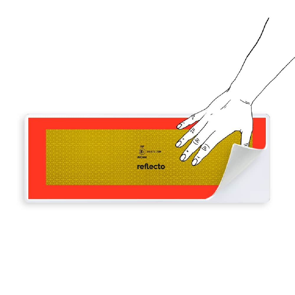 Heckwarnmarkieurng-Aufbewahrungsträger transparent