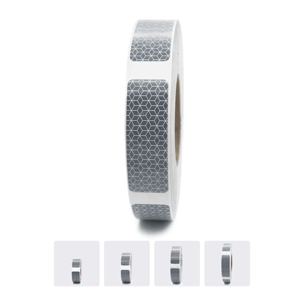 Rolle Orafol VC110 mit segmentierter Reflexfolie, mit Längenvorschau unten