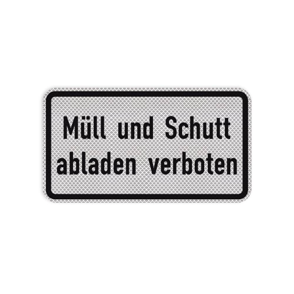 VZ 2502 Müll und Schutt abladen verboten