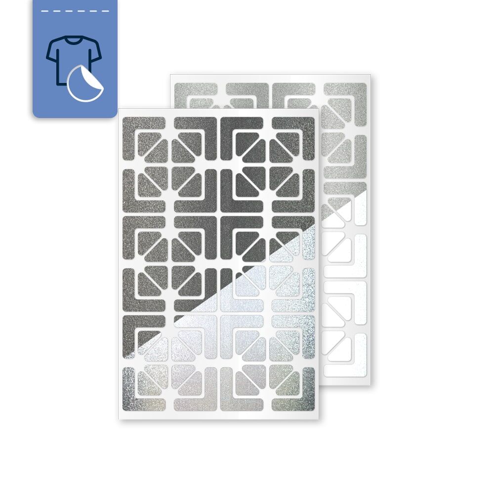 Reflexsticker Metallic Winkel