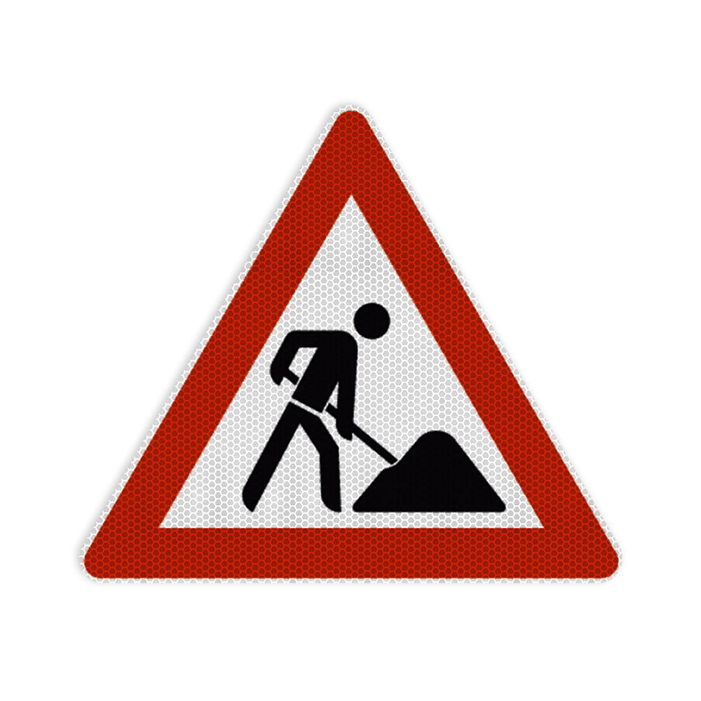 VZ 123 Arbeitsstelle RA 2 SL 630 mm 2 mm Alu