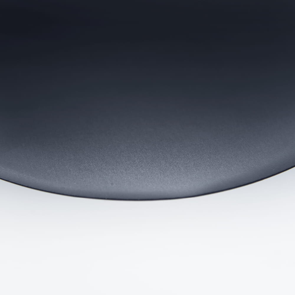 Rückseite eines magnetischen Geschwindigkeitsschilds, dunkelgrau und flexibel