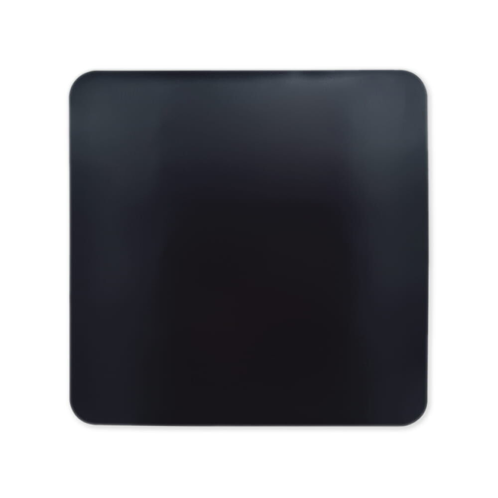 Rückseite des magnetischen Schulbusschilds vollständig in Schwarz