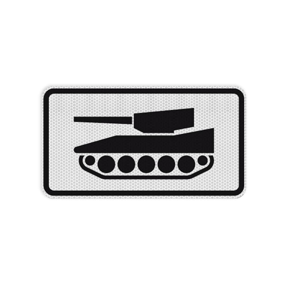 VZ 1049-12 Nur militärische Kettenfahrzeuge