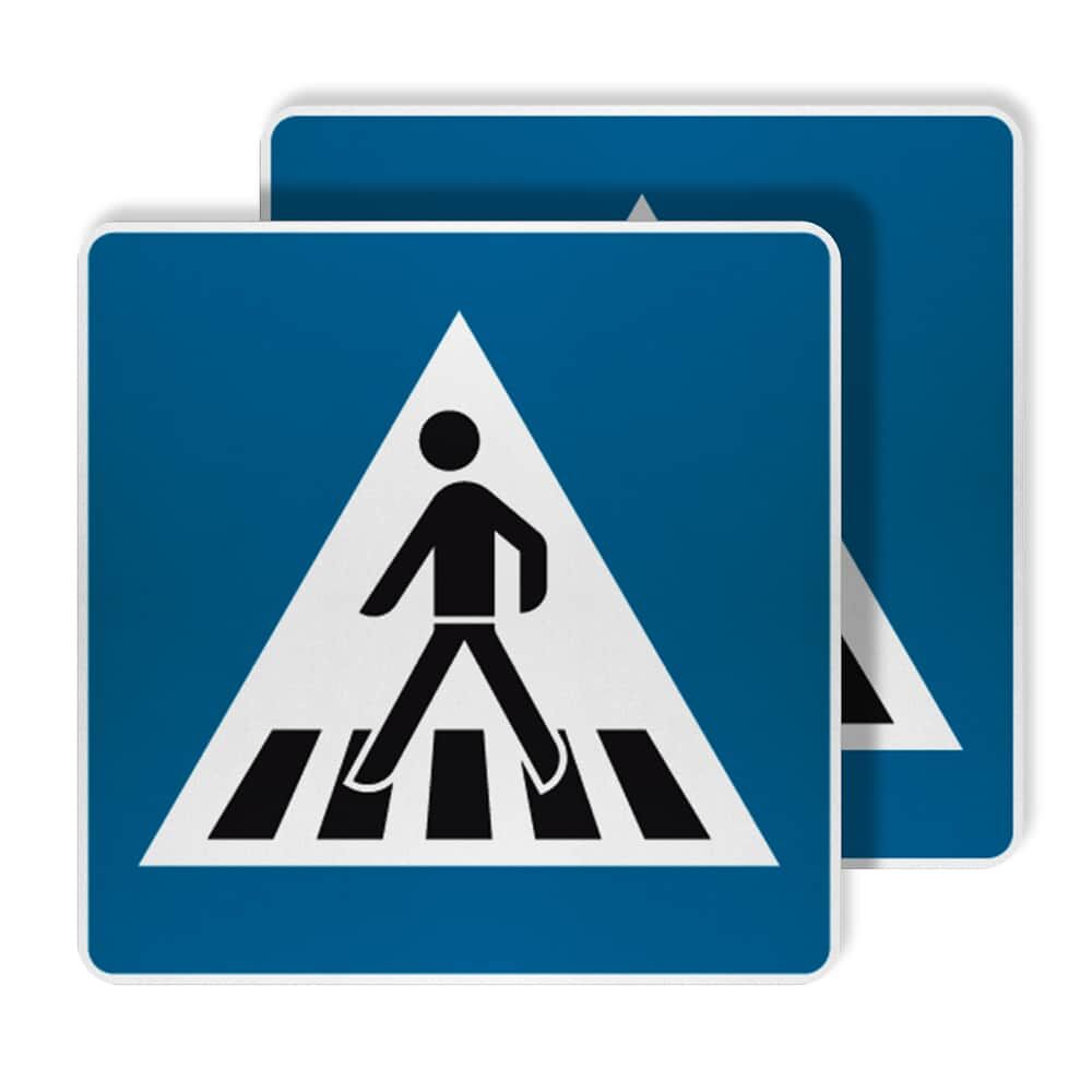 VZ 350-40 Fußgängerüberweg doppelseitig VZ 350-40 Fußgängerüberweg doppelseitig