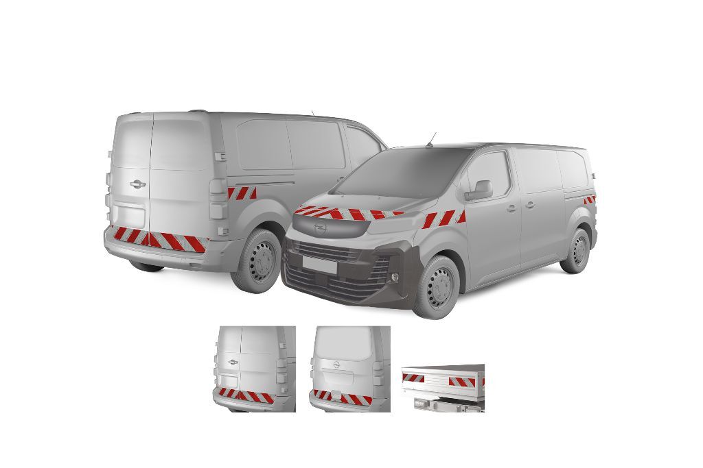 Opel Vivaro ab 2024 mit Variantenvorschau zwischen Hecktür, Heckklappe und Pritschenmodell