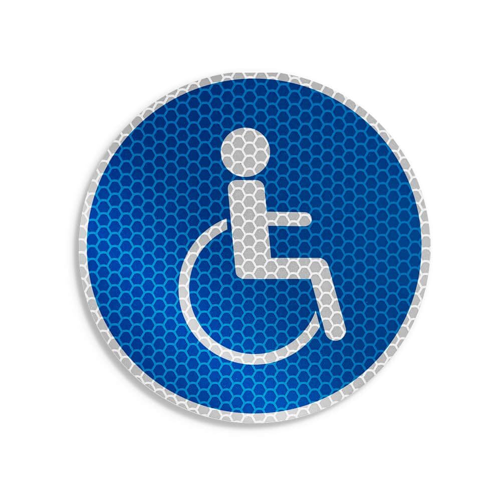 Symbolaufkleber Rollstuhlfahrer