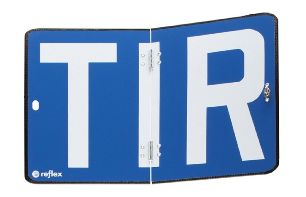 TIR Tafel vertikal klappbar Stahlblech