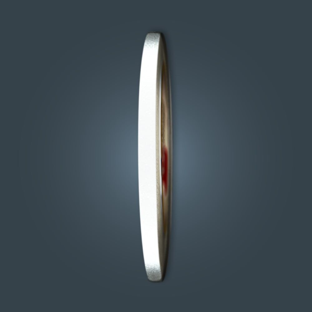 10 mm Bandkante reflektiert unter Lichteinfall