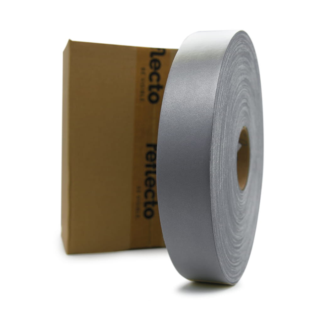 100 m Rolle 3M Scotchlite 9945 , silber, vor reflecto-Kartonverpackung. Rollenbreite 25,4 mm