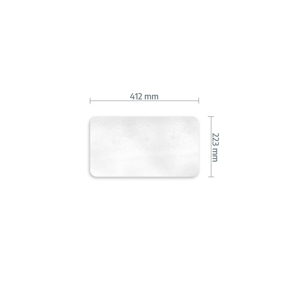 Transparenter Astifol Anti-Sticker Zuschnitt, Rechteck 412 × 223 mm