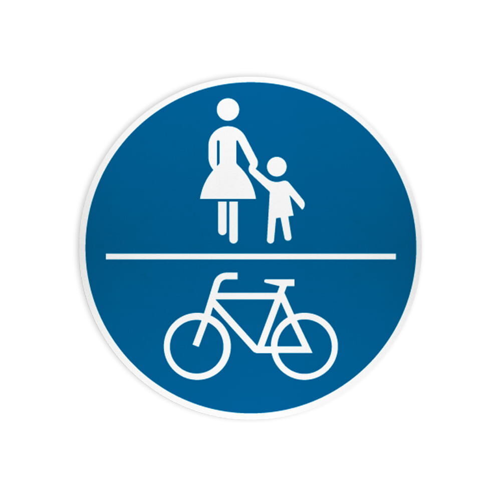VZ 240 Gemeinsamer Geh- und Radweg VZ 240 Gemeinsamer Geh- und Radweg