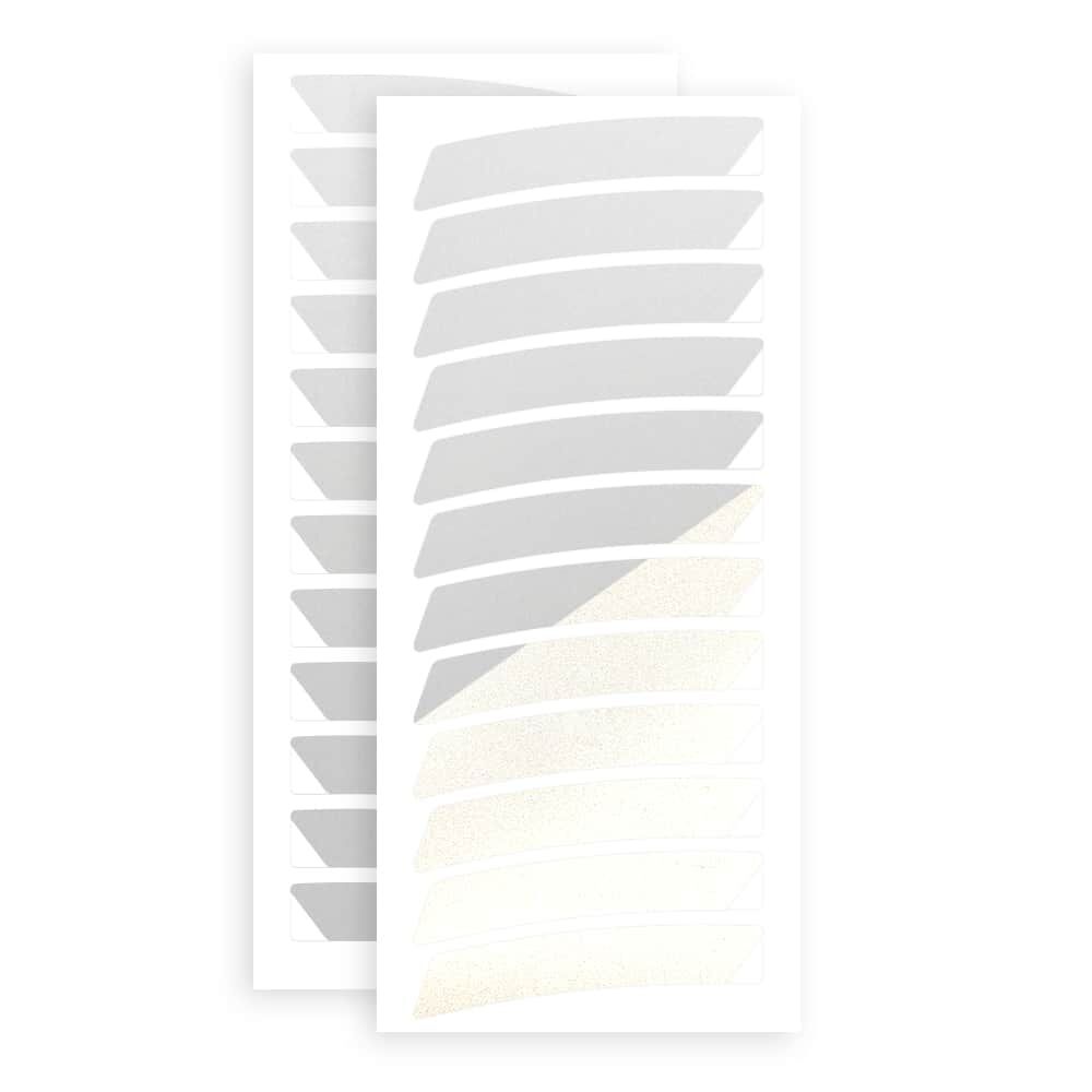 Felgensticker Light 20 Zoll in Weiß auf Stickerbogen