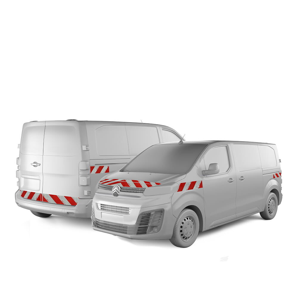 Citröen Jumpy  (L2/L3) Warnmarkierung ab 01-2024 Komplettsatz