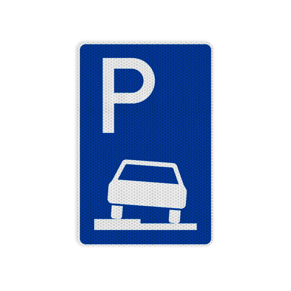 VZ 315-50 Parken auf Gehwegen, halb in Fahrtrichtung links VZ 315-50 Parken auf Gehwegen, halb in Fahrtrichtung links