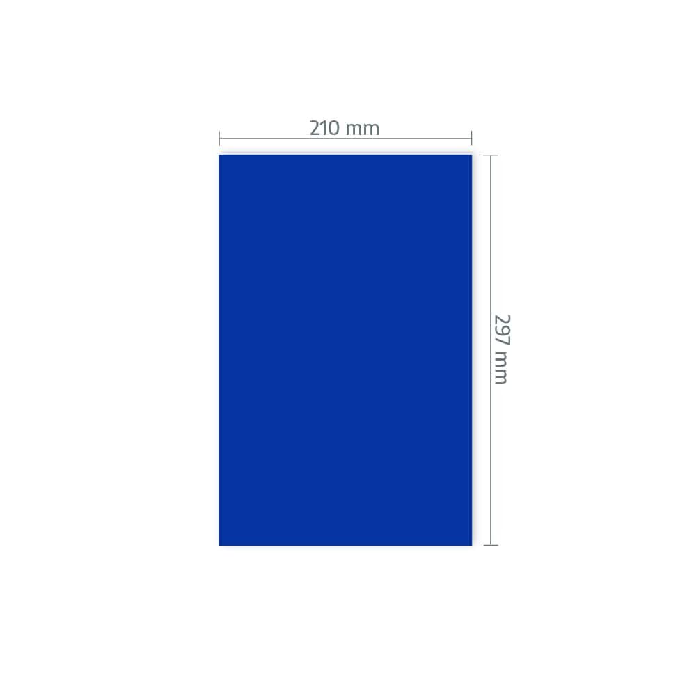 A4-Zuschnitt Orafol 5710 mit Maßangabe 210 × 297 mm
