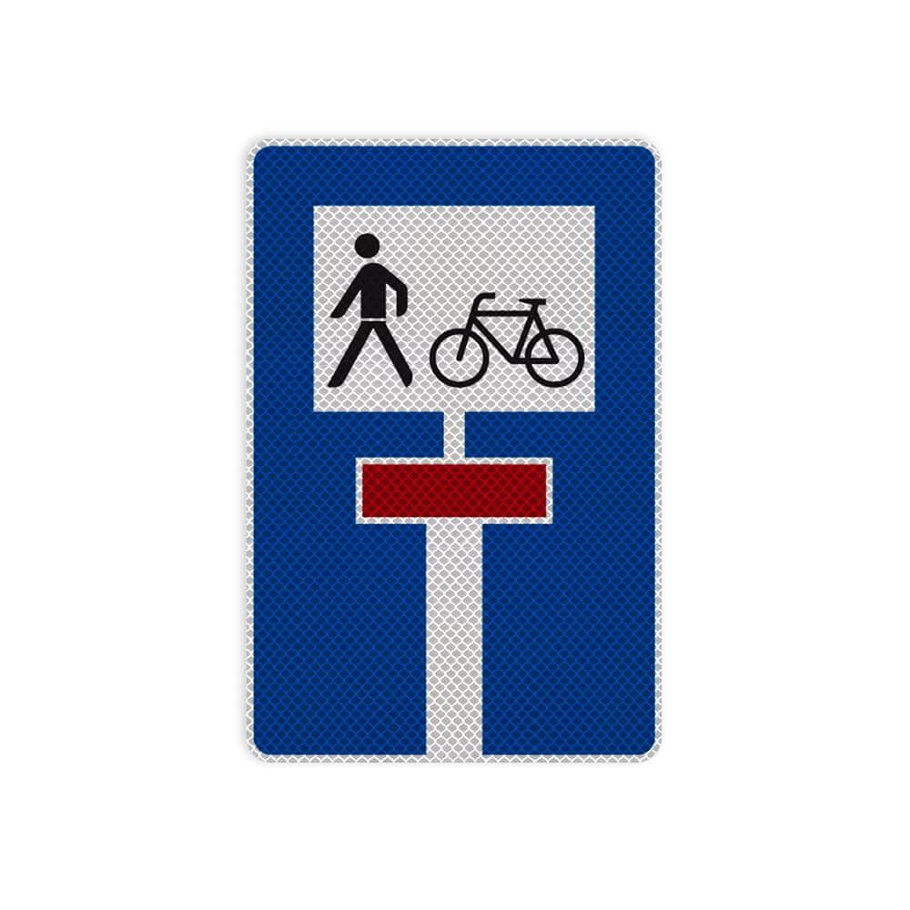 VZ 357-50 Für Radverkehr und Fußgänger durchlässige Sackgasse VZ 357-50 Für Radverkehr und Fußgänger durchlässige Sackgasse