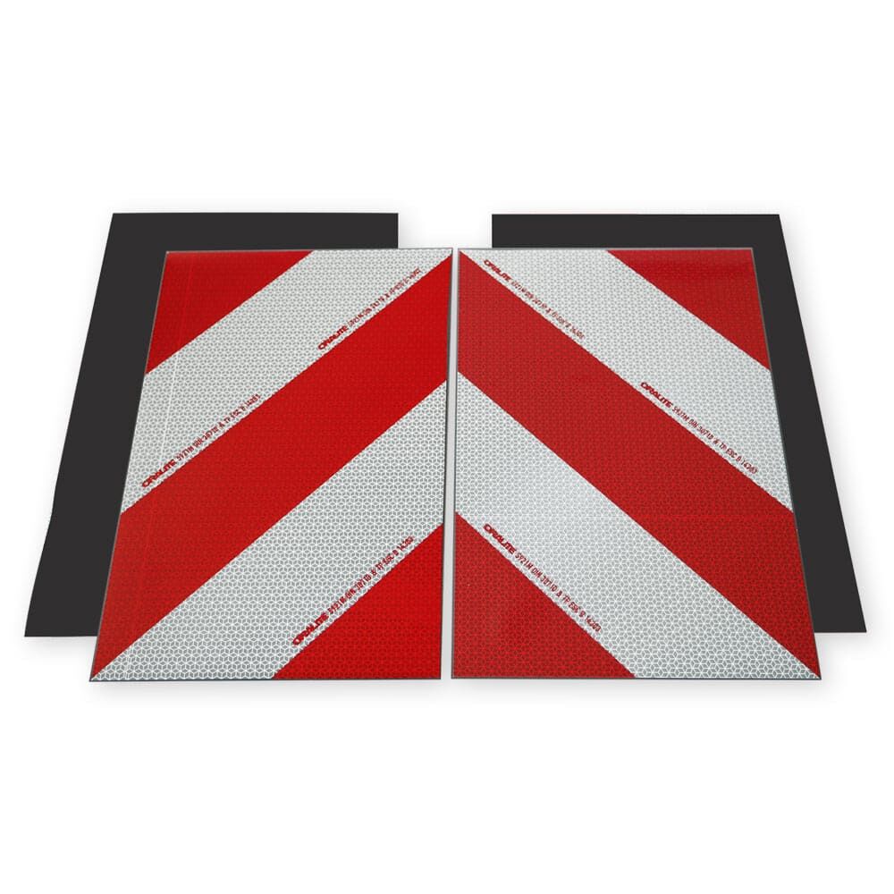 4-teiliges Set Orafol 5921M Warnmarkierung, 423 x 282 mm, magnetische Rückseite sichtbar
