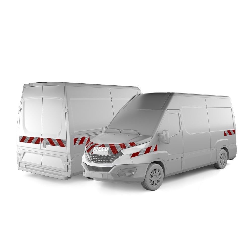 Iveco Daily VII Warnmarkierung ab 2020 Hecktür Komplettsatz