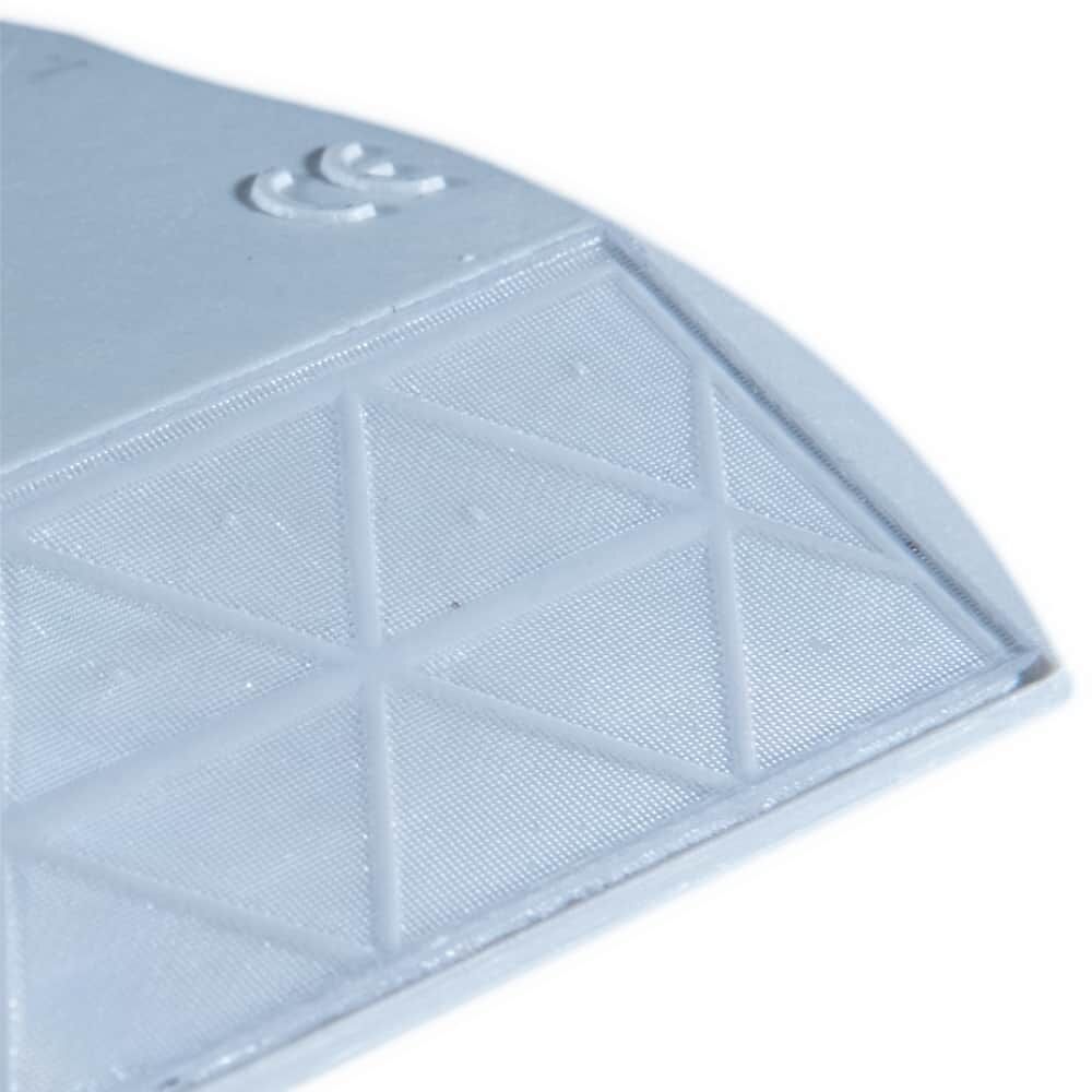 Nahaufnahme der reflektierenden Prismastruktur