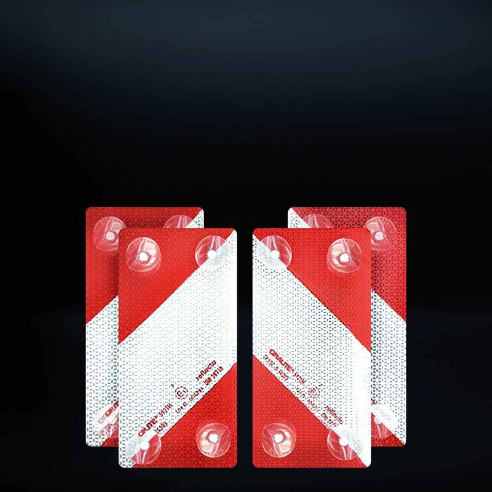 Reflecto 5921M Warnmarkierungselemente, reflektierend, auf schwarzem Hintergrund