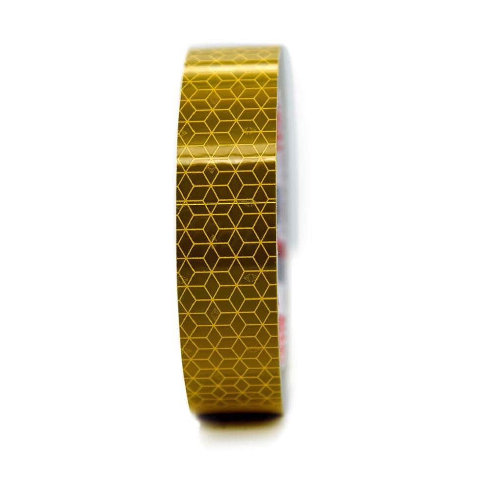 Orafol ORALITE Reflexband VC 170 gelb, 25 mm Rolle, Frontansicht