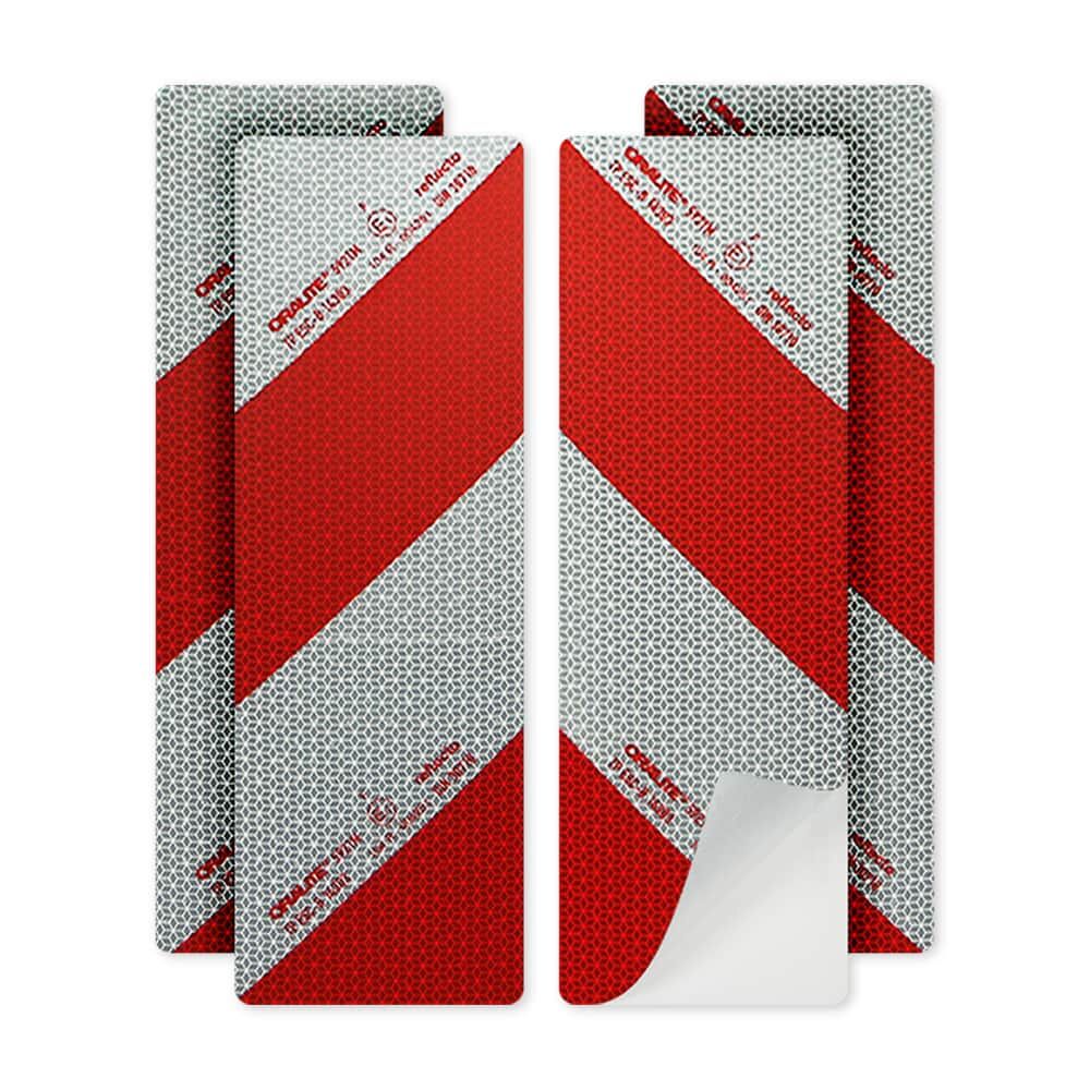 Reflecto Kfz Warnmarkierung 5921M Zuschnitte Set 4x 141mm x 423mm