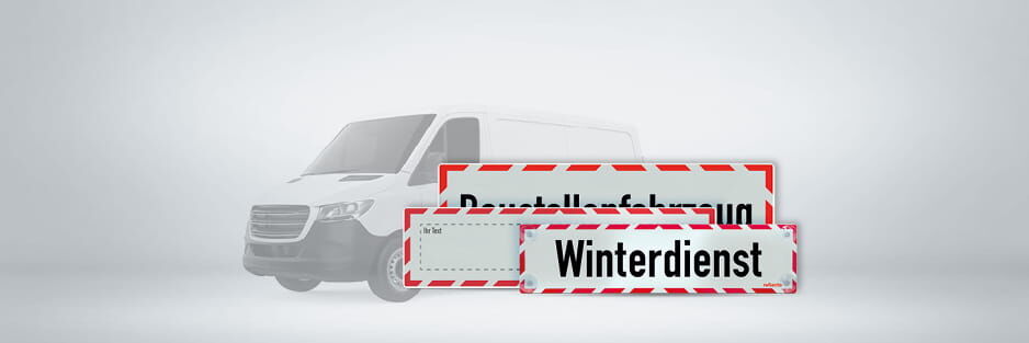 Kfz-Warnschilder