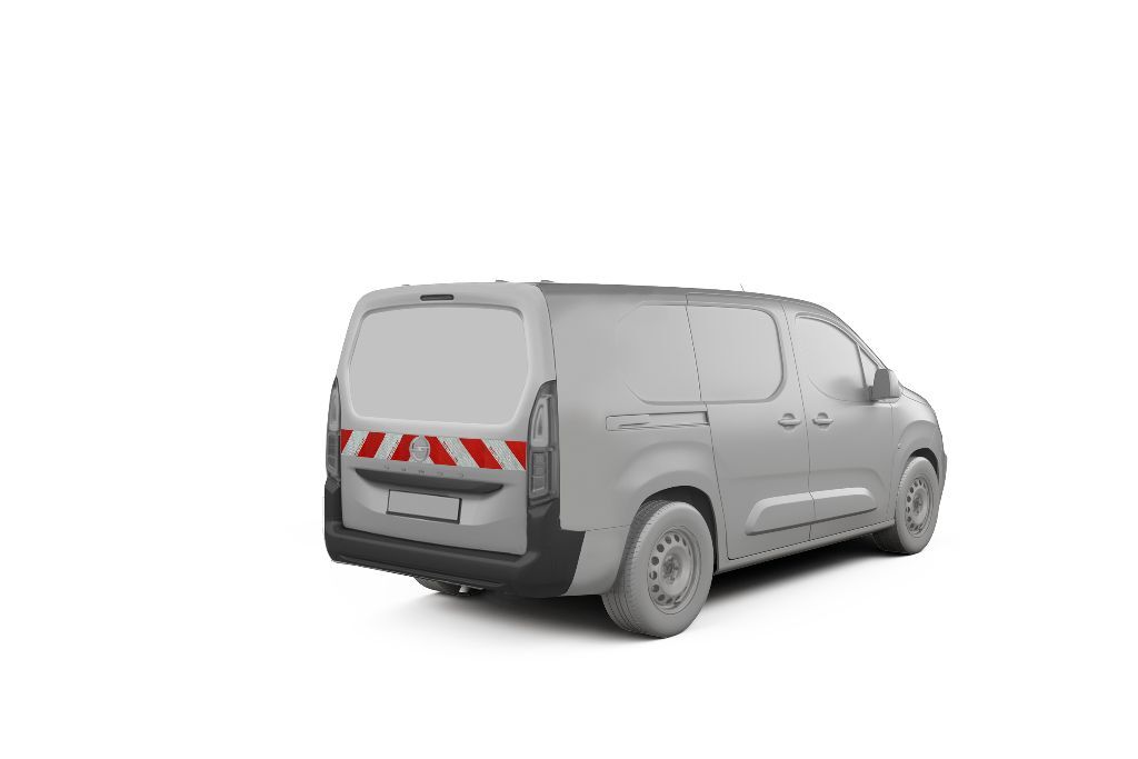 Opel Combo Warnmarkierung ab 01-2024 L2 Heckmarkierung