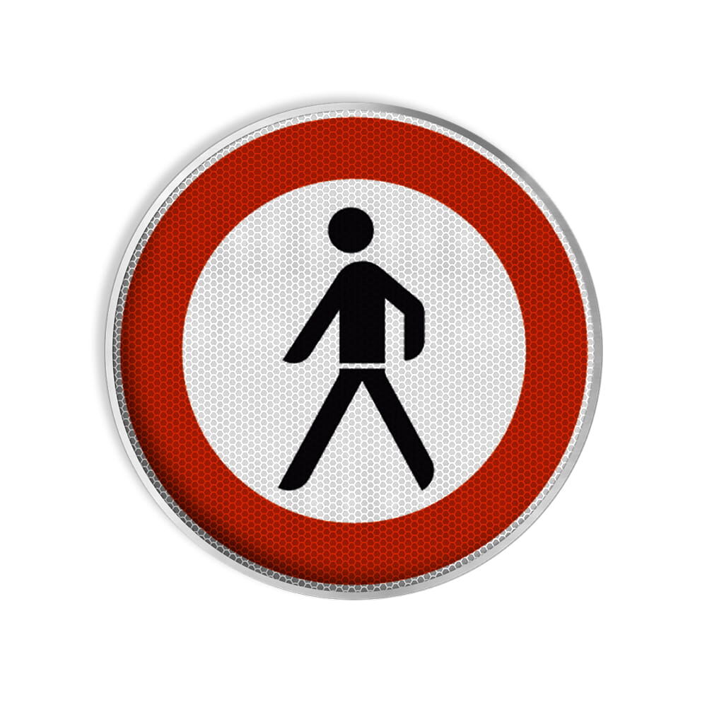 VZ 259 Verbot für Fußgänger VZ 259 Verbot für Fußgänger