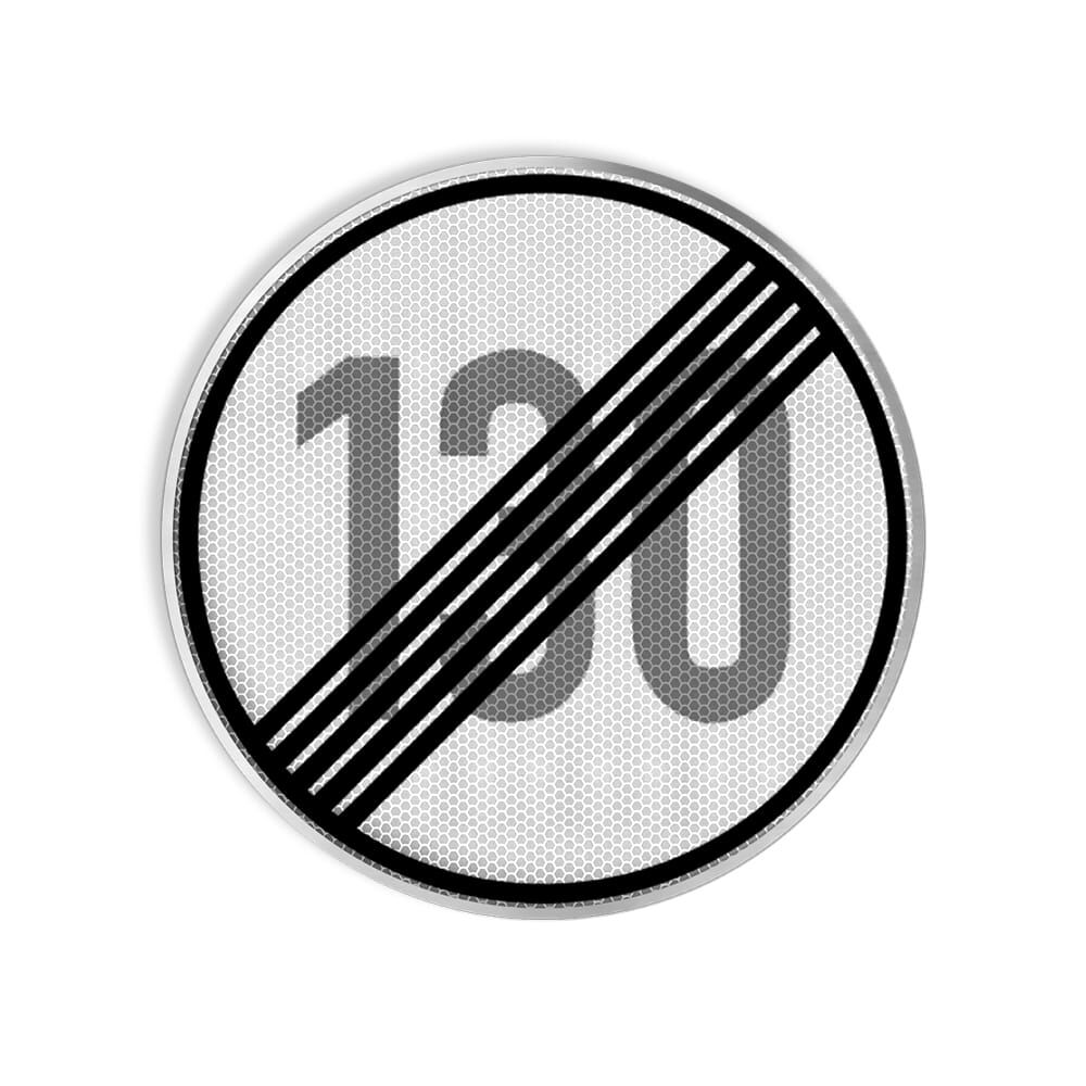 VZ 278-130 Ende der zulässigen Höchstgeschwindigkeit 130 km/ VZ 278-130 Ende der zulässigen Höchstgeschwindigkeit 130 km/