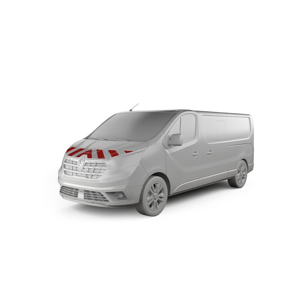 Renault Trafic Warnmarkierung Frontmarkierung Hecktür