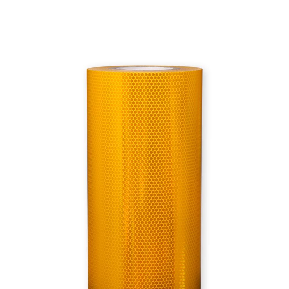Gelbe ORALITE 5910-Rolle (610 mm), frontale Ansicht der Reflexfolie
