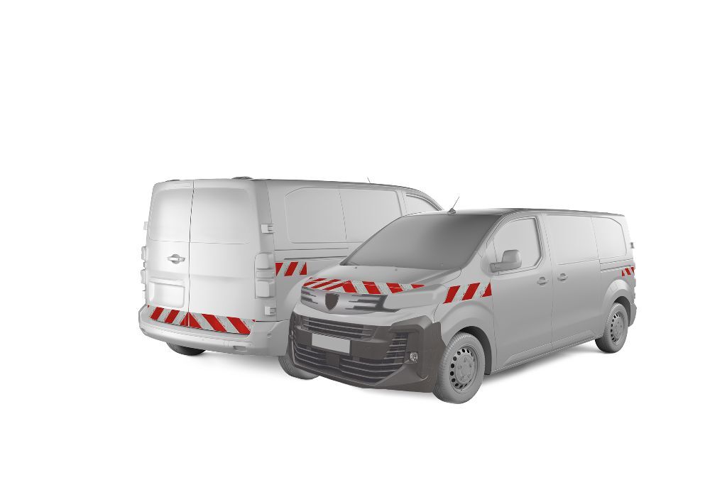Peugeot Expert mit Komplettwarnmakrierungssatz, Baujahr 2024