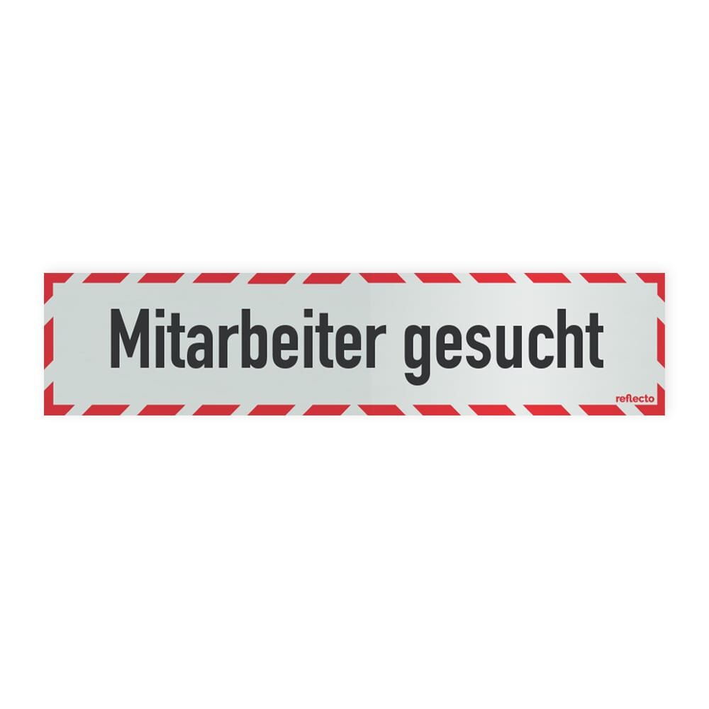 Hinweisschild Mitarbeiter gesucht
