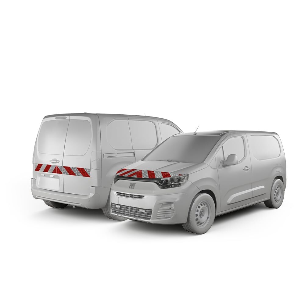 Fiat Doblo L1 Kurz Front- und Heckmarkierung 2022 - 02/2024