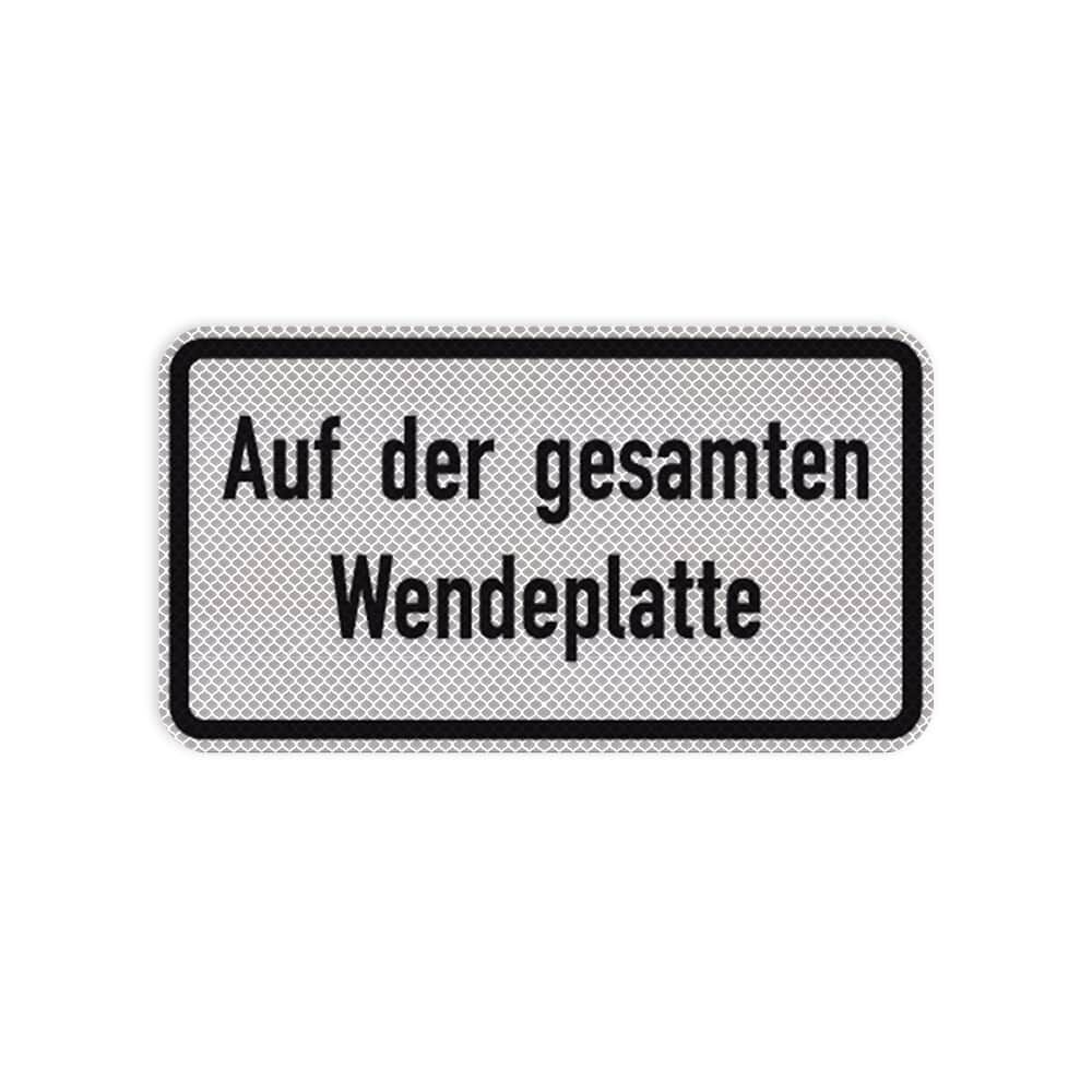 VZ 2423 Auf der gesamten Wendeplatte